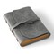 RILIHO Leather Journal Notepad, Small Notebook 4.8x6.5 Inches, Mini Journal, Retro Premium Planner, Lined Diary Vintage Style, Ideal for Women and Men, Artists, Travelers, Grey